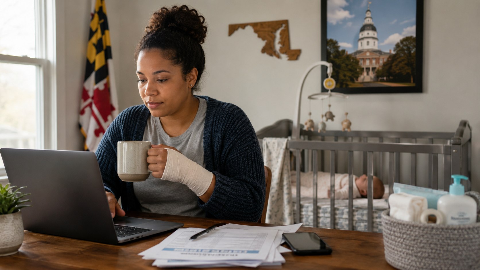 Maryland paid family leave will cost workers 0.45% before $1,000 weekly benefits begin