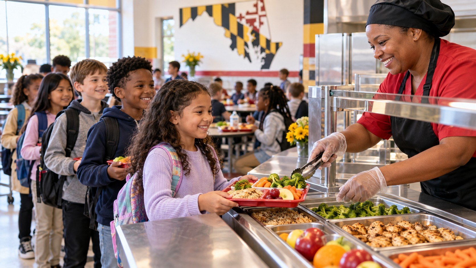 Maryland free school meals: new income limits apply through June 2027