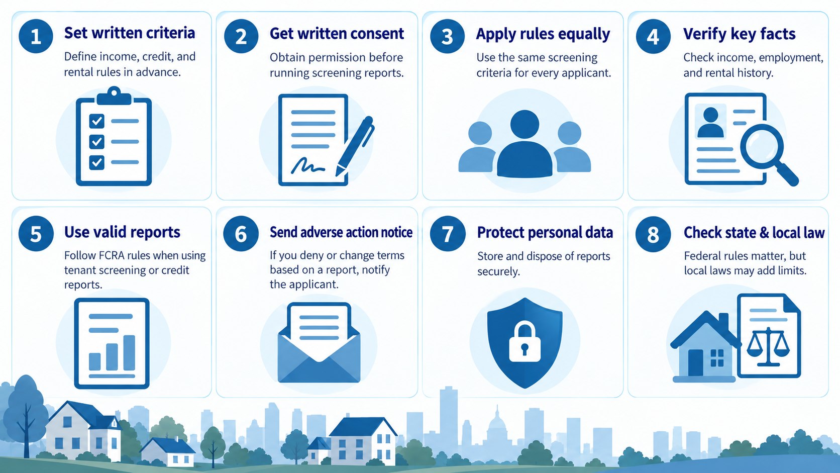How to Screen a Tenant Legally in USA in 2026: Credit, References and Fair Housing Rules