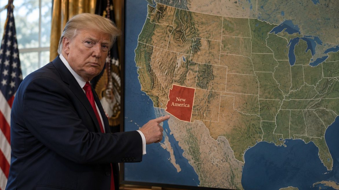 Trump New Mexico renaming proposal promotes New America as a new state name, but no official legal change has been announced.