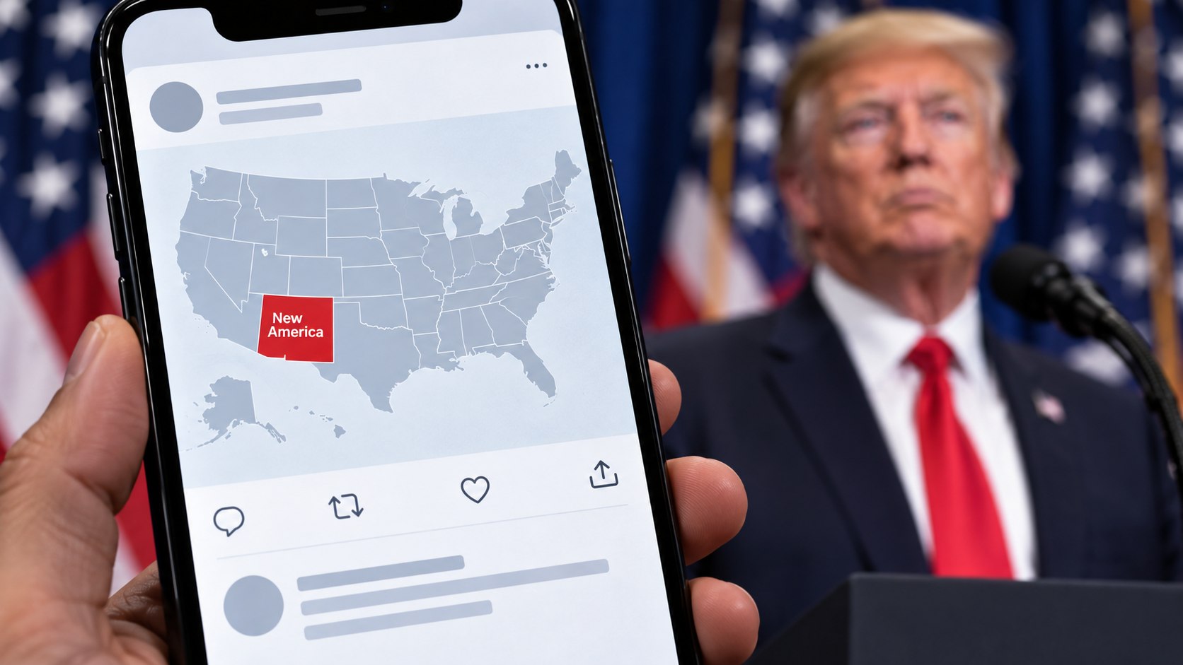 Trump suggests renaming New Mexico to New America