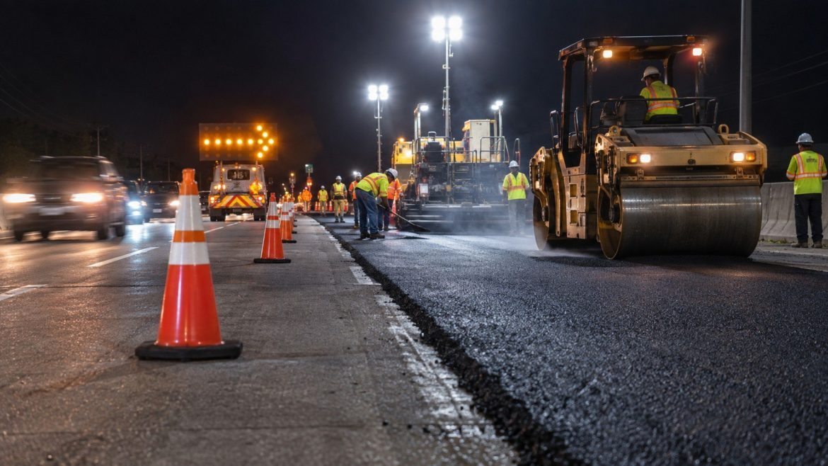 Pulaski Highway resurfacing brings overnight lane closures on US 40 in Harford County from September 13 through late October.