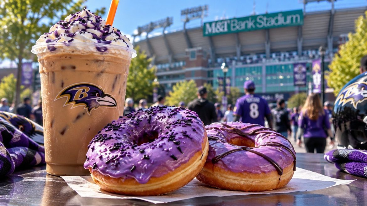 Poe’s Purple Donut returns to Dunkin’ with new Poe’s Purple Punch, Ravens-themed flavors and game-day promotions across Baltimore.