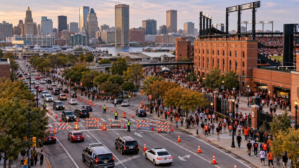 Baltimore road closures affect downtown Sept. 21–25, with game-day restrictions near Camden Yards during the Orioles’ final home series.