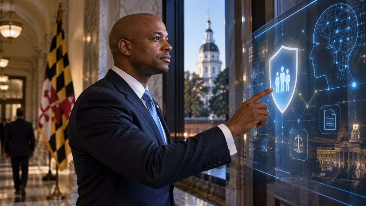 Artificial intelligence rules in Maryland could expand under Wes Moore, targeting deepfakes, workplace AI, children, privacy and frontier models.