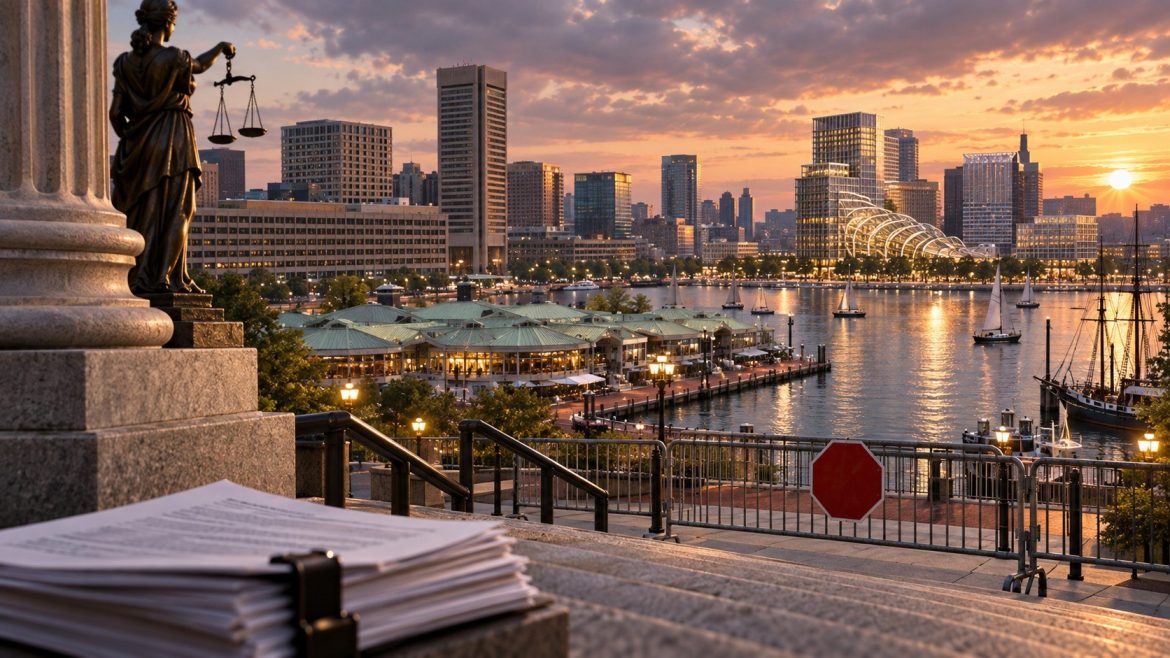 Harborplace redevelopment lawsuit seeks to block Baltimore’s $900 million MCB project over zoning changes, park protections and city approvals.
