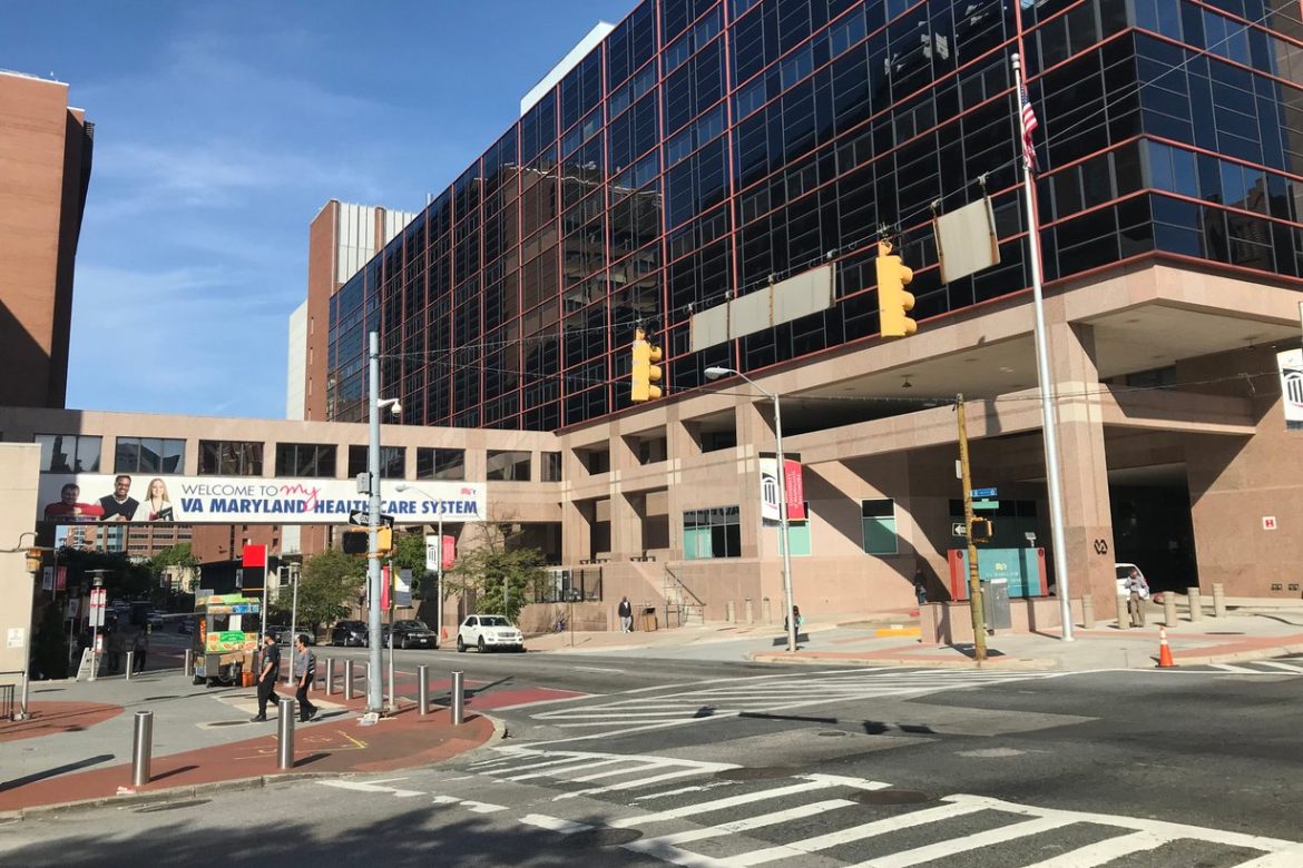 Baltimore VA Medical Center on North Greene Street in downtown Baltimore