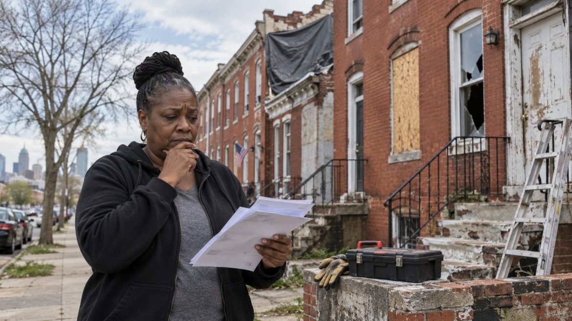 Baltimore home repair funding falls to $5.8 million as thousands await assistance for roofs, heating, plumbing and other critical repairs.