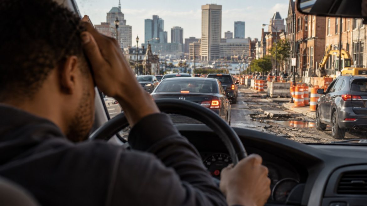 Baltimore driving ranking 2026 places the city 92nd among 100 U.S. cities, with especially poor scores for safety, traffic and infrastructure.