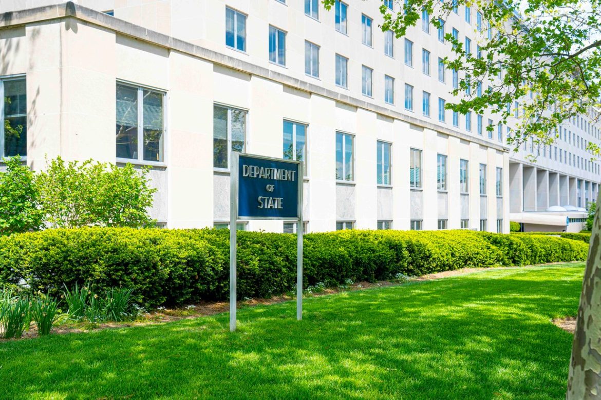 Exterior of the U.S. State Department Harry S. Truman Building in Washington